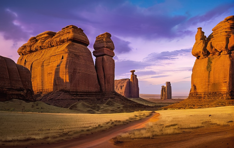 차드의 다양한 생태계 탐험 - **A serene and vast panoramic view of Lake Chad at sunrise.** The image features a patchwork of calm...