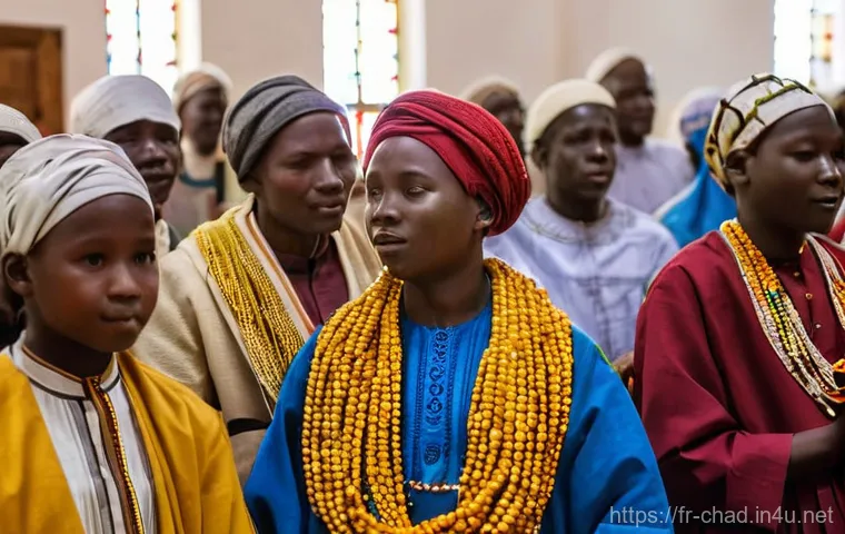 차드의 기독교 공동체 - **Prompt 2: Interreligious Harmony and Dialogue in Chad**
    "A serene and respectful gathering of ...